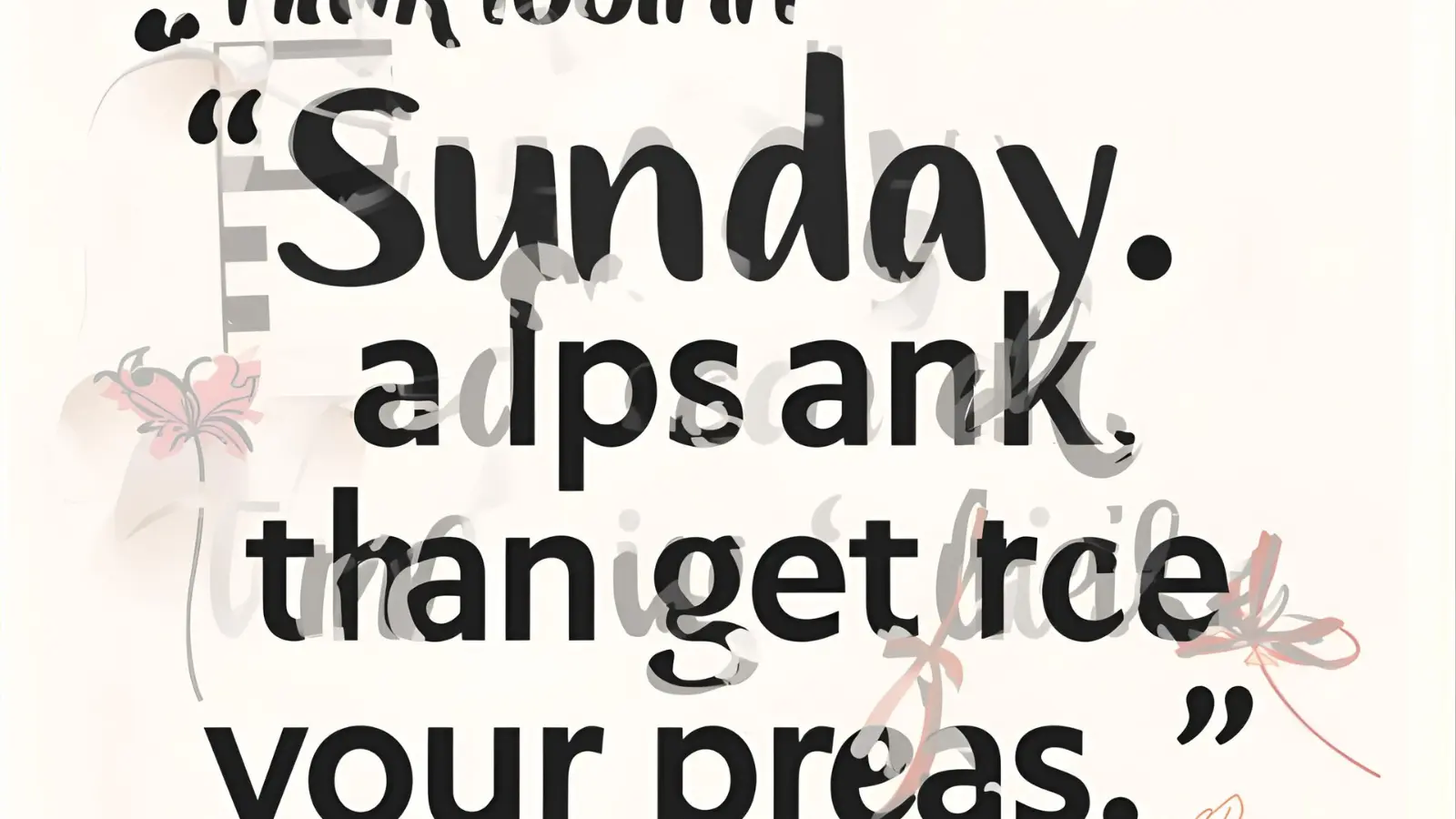 Sunday Captions