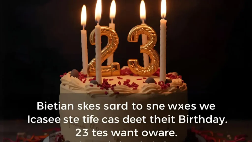 Captions for 23rd Birthday