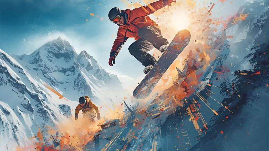 Epic Snowboarding Captions